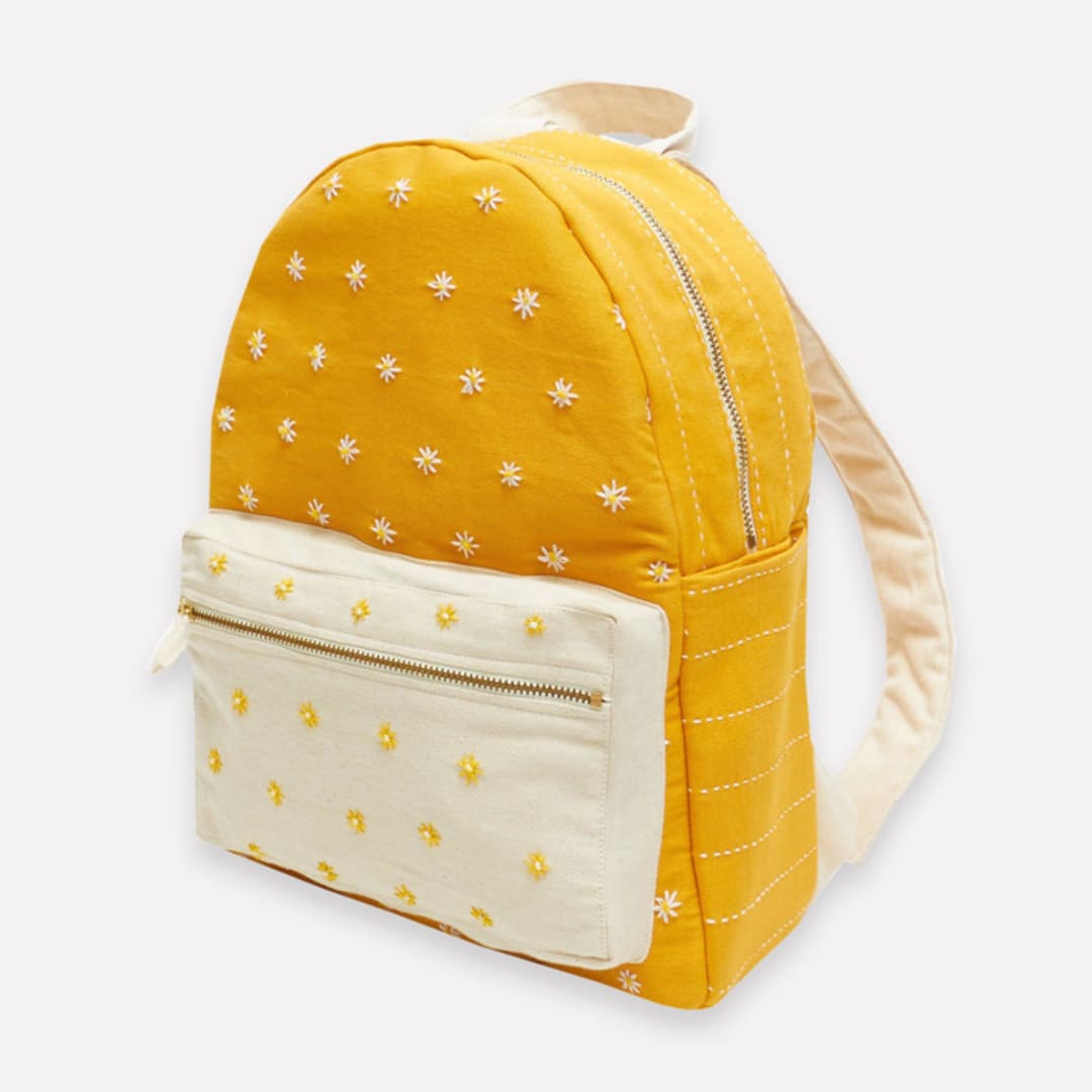 "Daisy Mini Backpack" - Backpack in yellow by Anchal