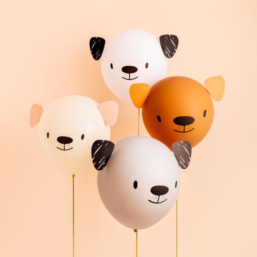 "Bow Wow DIY Balloon Decorating Set" - Party Balloons in multicolor by Jollity and Co