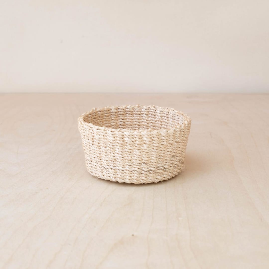 "Natural Mini Trinket Basket" - Decorative Baskets in natural by LIKHA