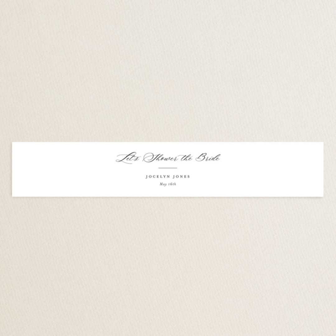 "Classic Wishes For Couple" - Bridal Shower in Snow by Minted - Front