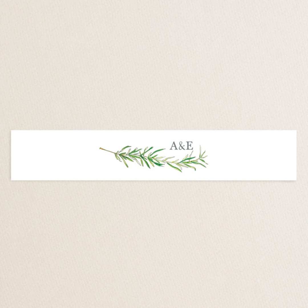 "Simple Sprigs" - Bridal Shower in Fern by Erin Deegan - Front