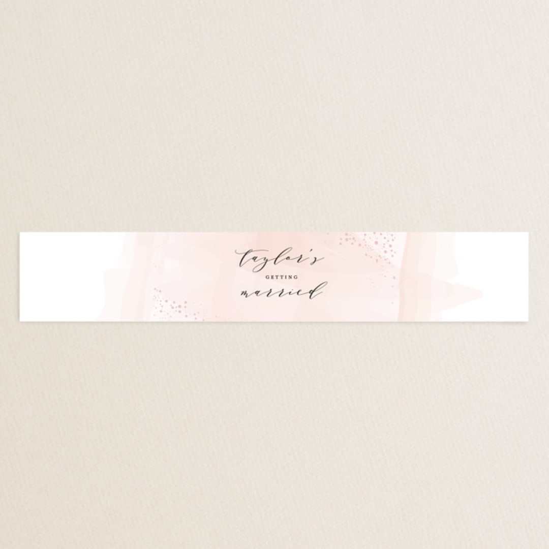 "Formal Watercolor" - Bridal Shower in Bashful by Jennifer Postorino - Front