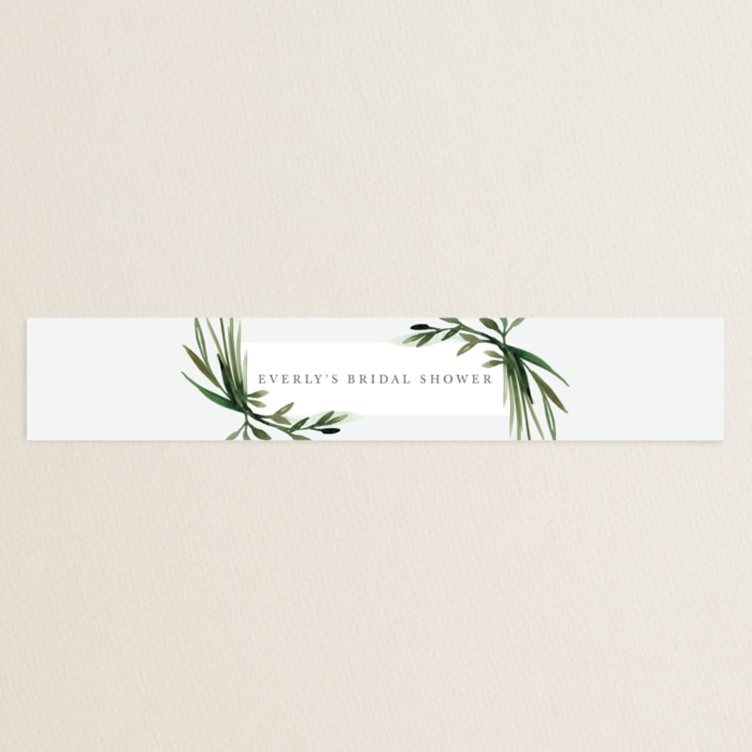 "Botanical Frame" - Bridal Shower in Fern by Kate Ahn - Front