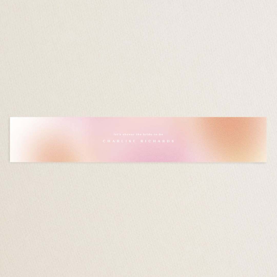 "Champagne Pop" - Bridal Shower in Coral by Creo Study - Front