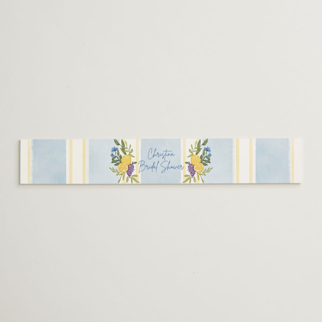 "Lemon" - Bridal Shower in Blueberry by Elly - Front