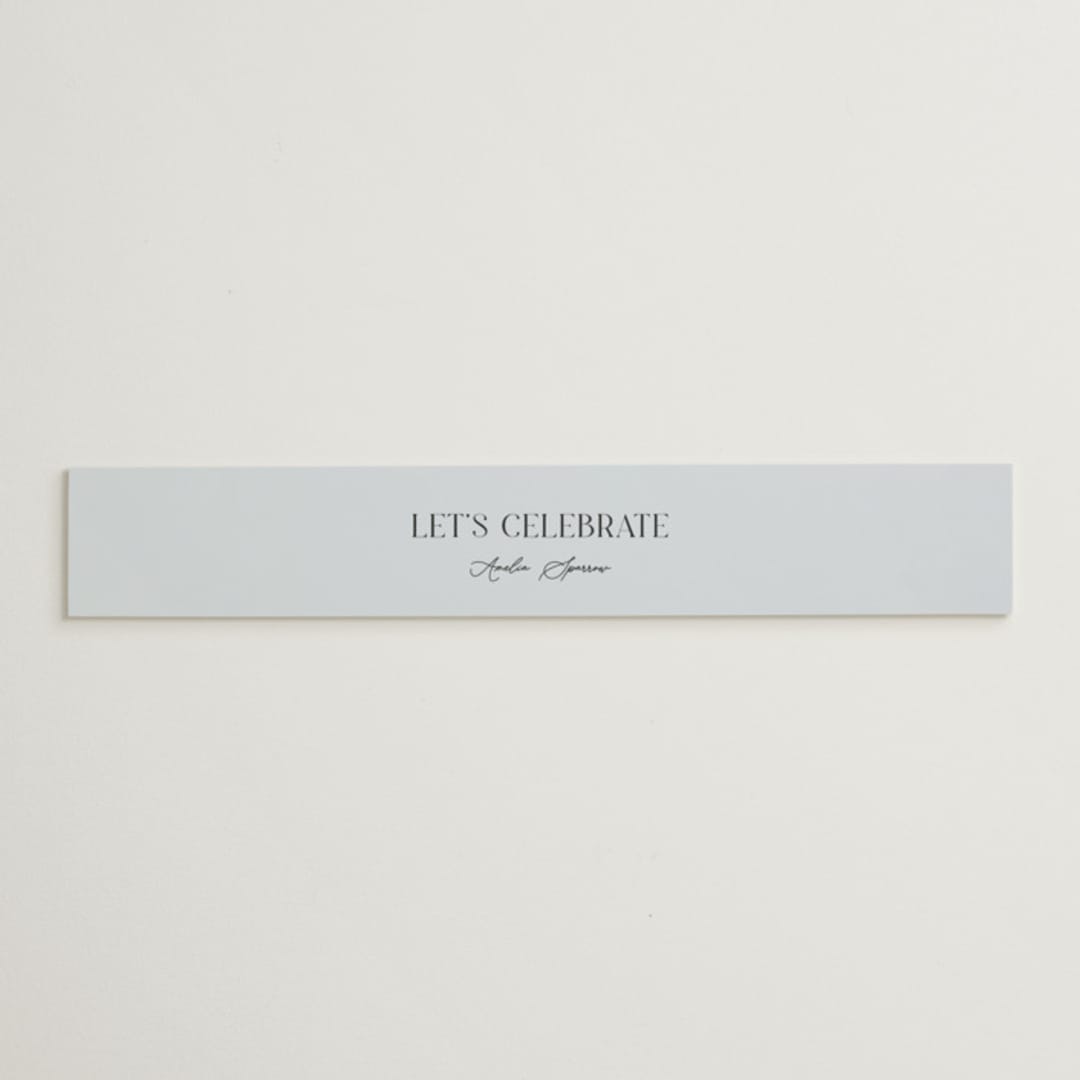 "Palmer" - Bridal Shower in Delphinium by Pixel and Hank - Front