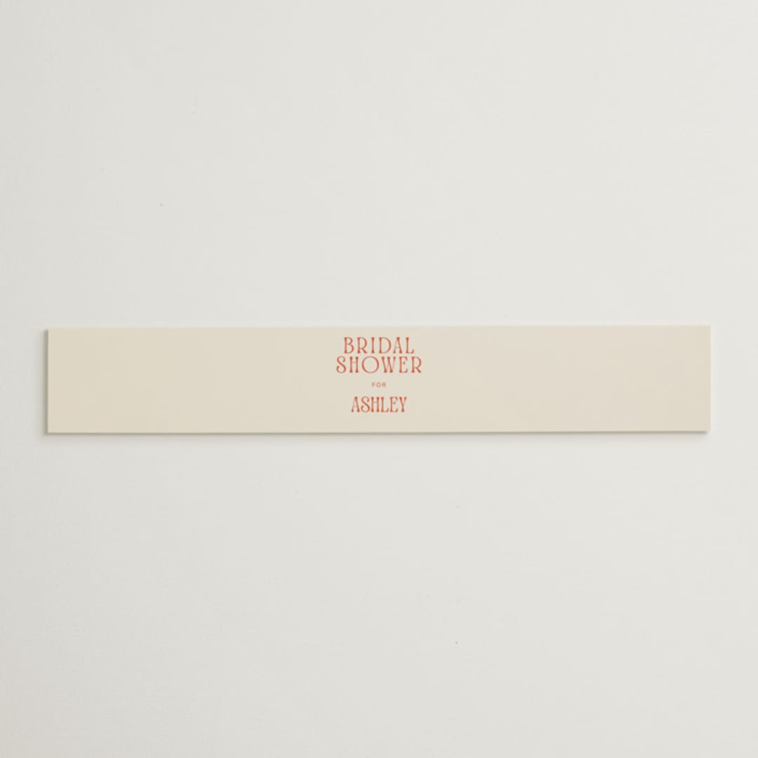 "Amore e Cibo" - Bridal Shower in Tomato by Cass Loh - Front