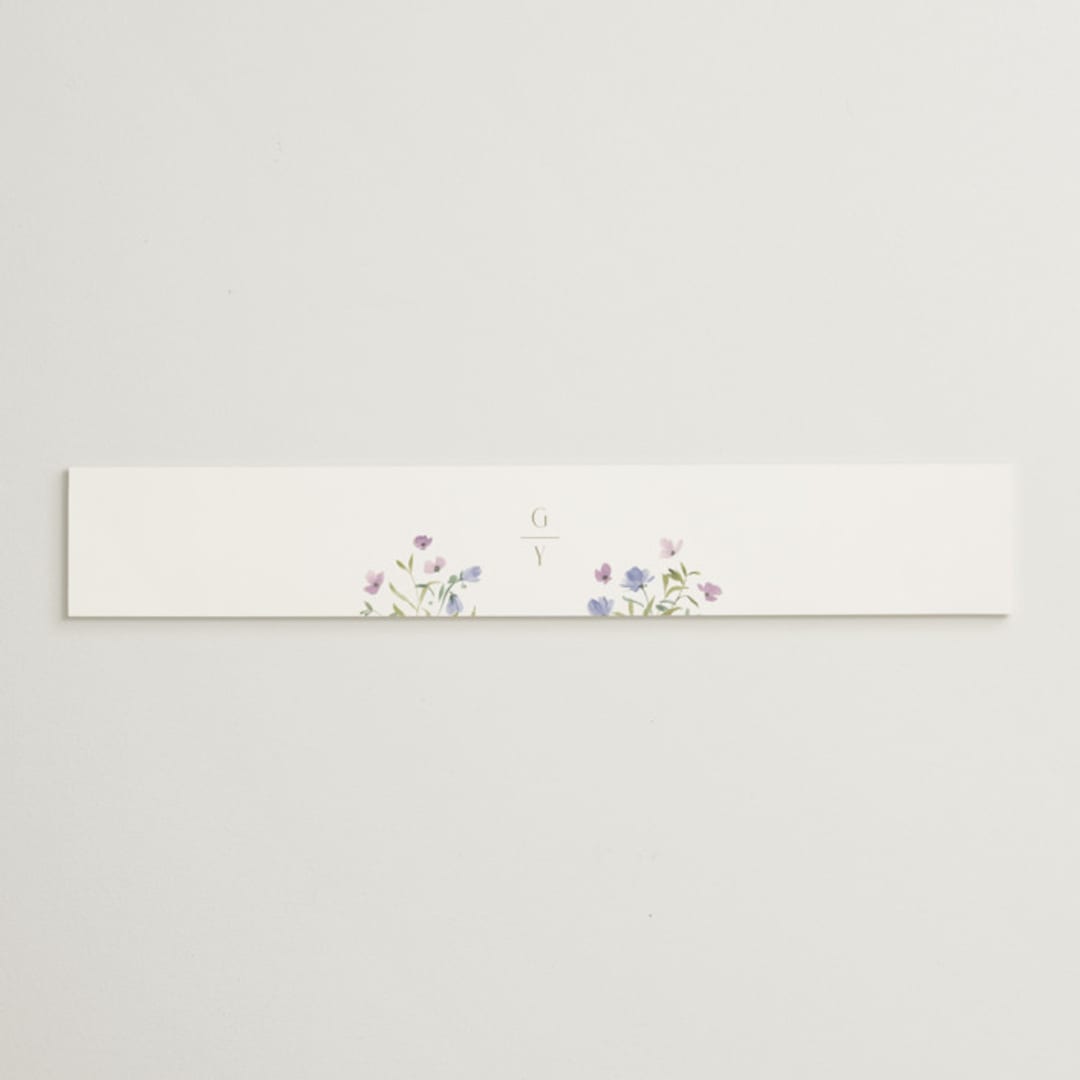 "Sweeping Meadow" - Bridal Shower in Wisteria by Everett Paper Goods - Front