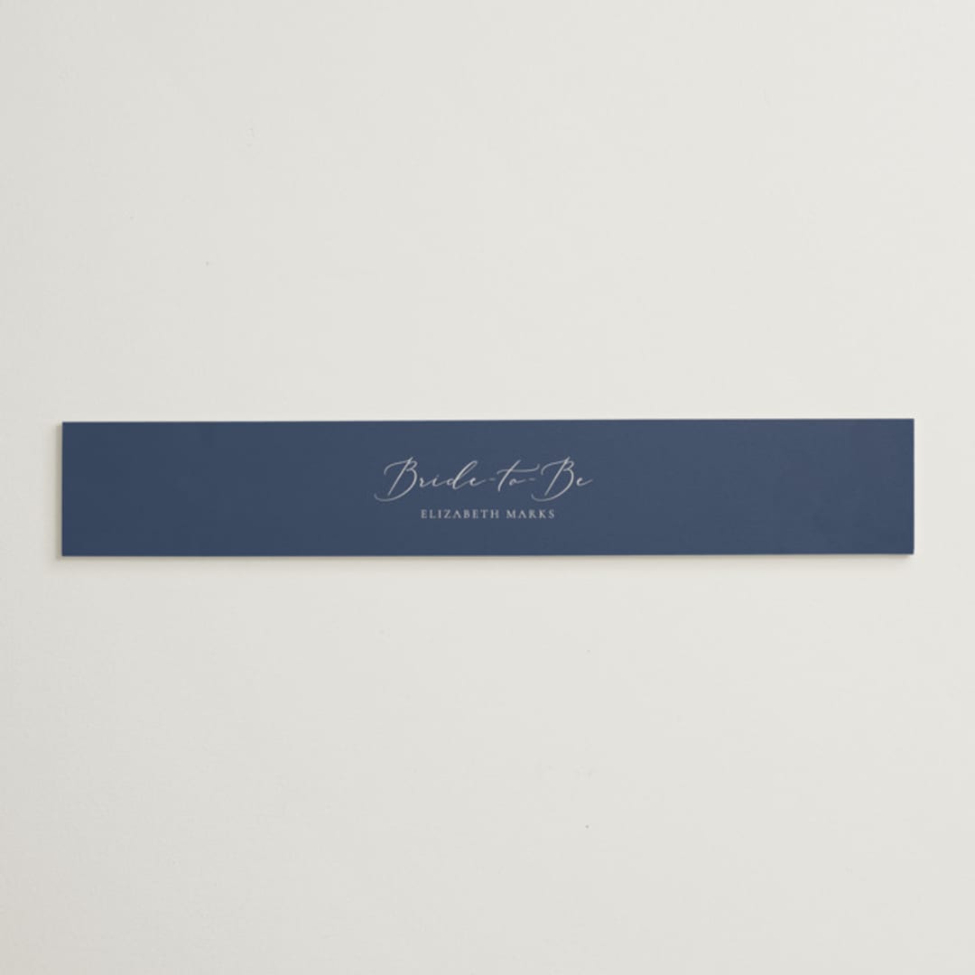 "Bow" - Bridal Shower in Dusty Blue by Corinne Malesic - Front