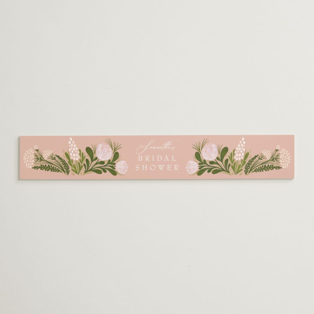 "Floral Harvest" - Bridal Shower in Rose by Paper Sun Studio - Front