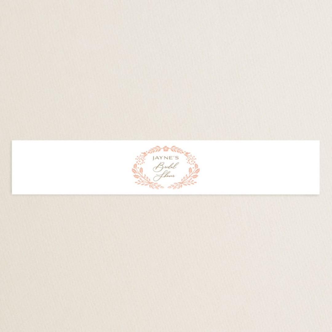 "Here Comes the Bride" - Bridal Shower in Coral by Paper Sun Studio - Front