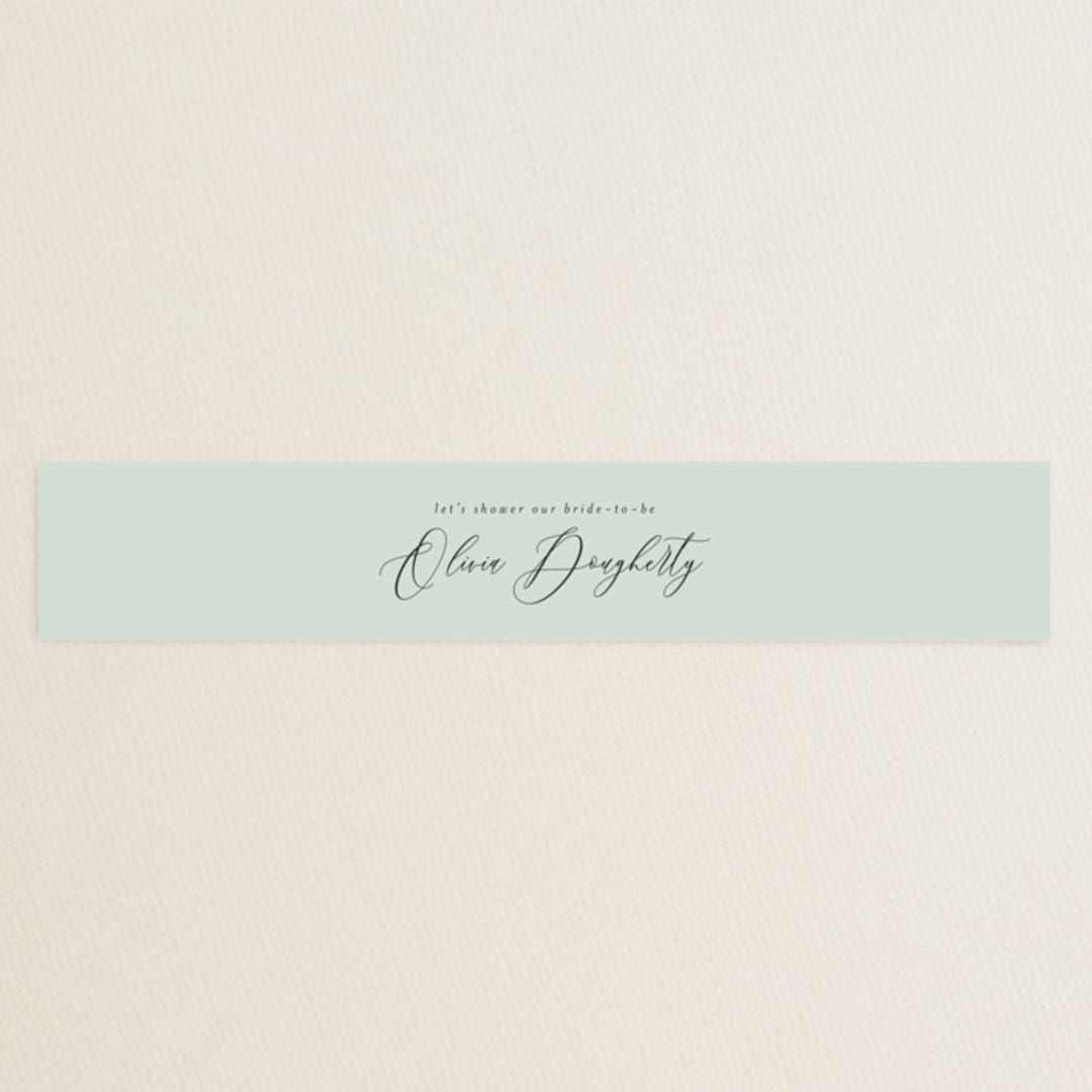 "Flourish & Abstract" - Bridal Shower in Sherbet by Ashley Rosenbaum - Front