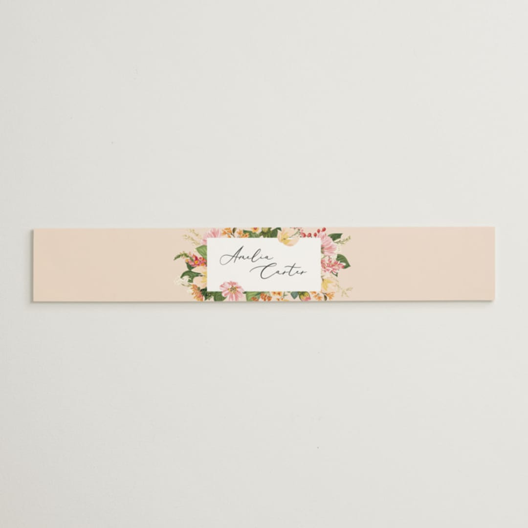 "Bridal Blooms" - Bridal Shower in Peach by Susan Moyal - Front