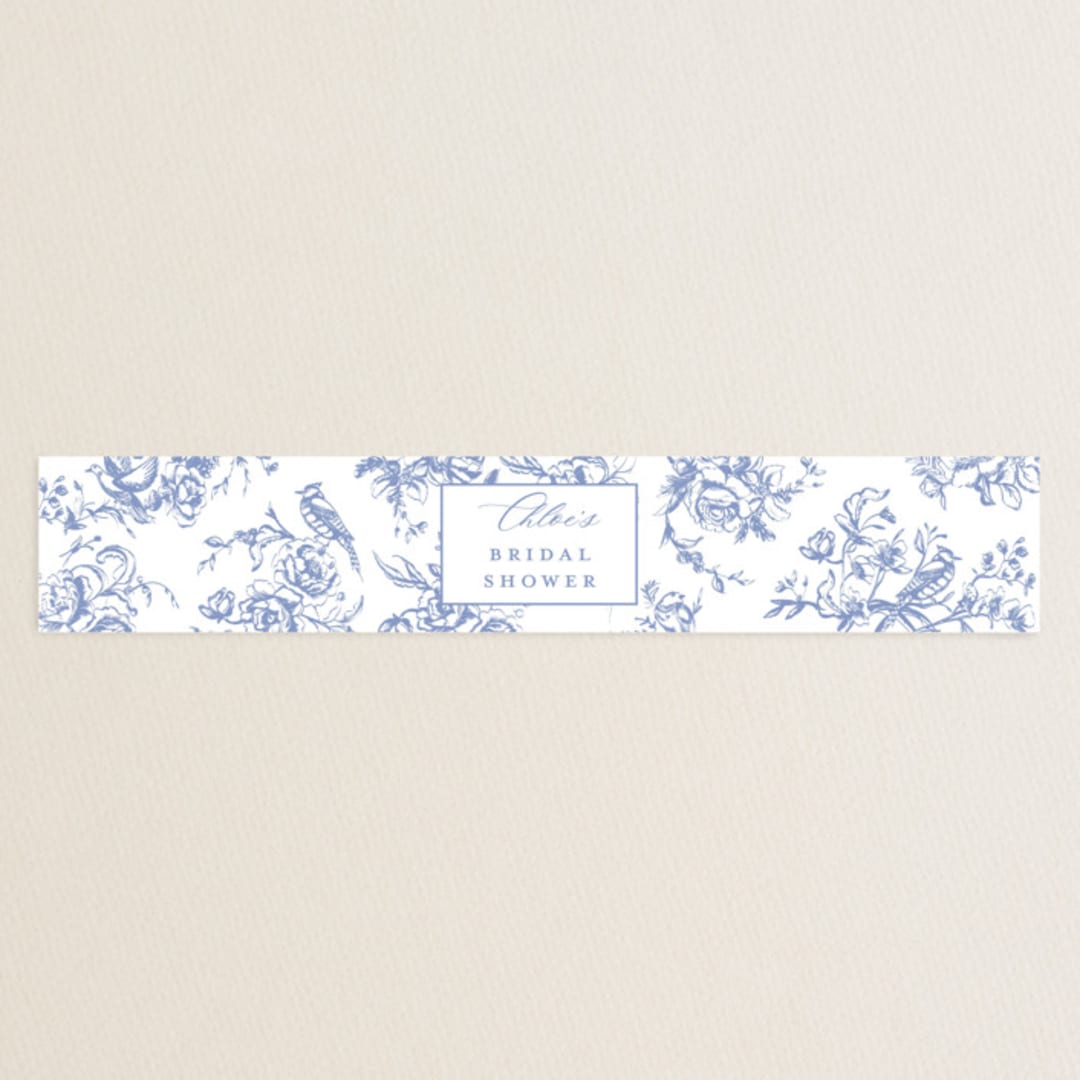 "Dreamy Toile" - Bridal Shower in Blueberry by Teju Reval - Front