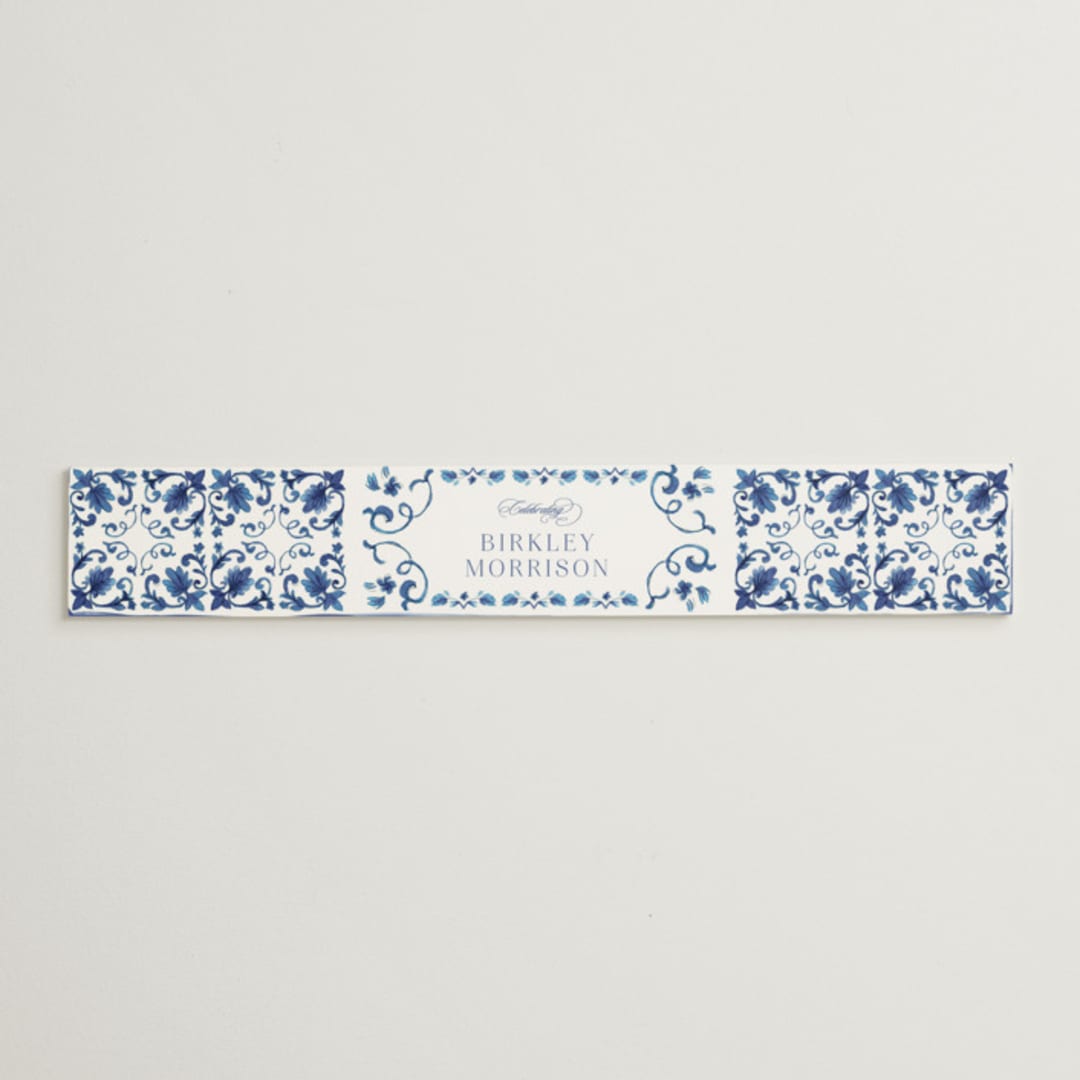 "Amalfi Coast" - Bridal Shower in Cerulean by Jenna Holcomb - Front