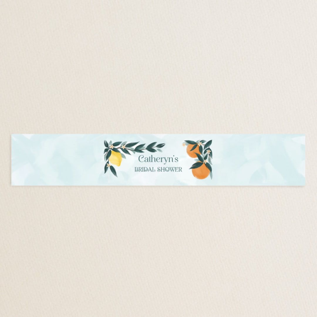 "Main Squeeze" - Bridal Shower in Mint by Paper Sun Studio - Front