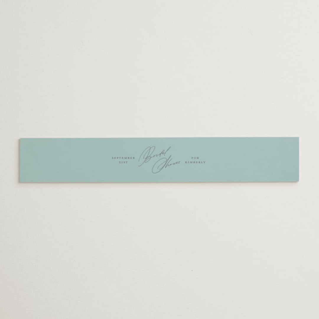 "Dainty" - Bridal Shower in Tiffany Blue by Paper Raven Co. - Front