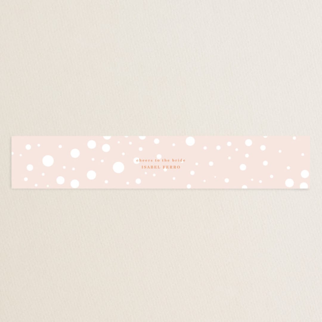 "Flower Cheers" - Bridal Shower in Blush by Baumbirdy - Front