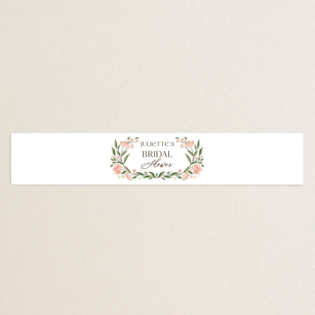 "Flower Shower Surround" - Bridal Shower in Petal by Paper Sun Studio - Front