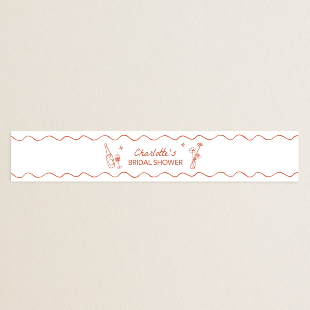 "Chic Soirée" - Bridal Shower in Verona Sunset by Cass Loh - Front