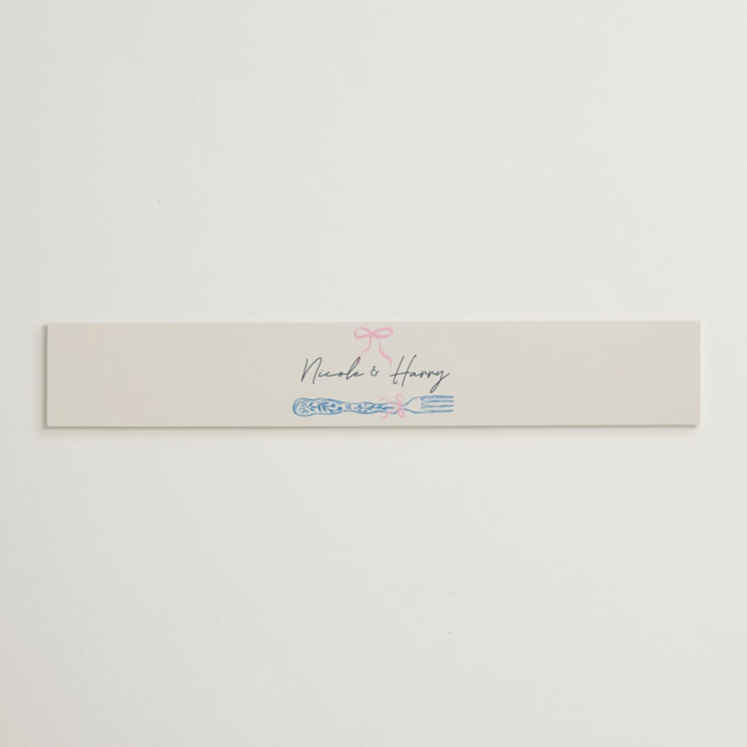 "Wine & Dine" - Bridal Shower in Porcelain by Elly - Front