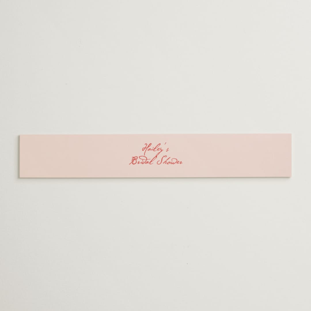 "Cheers to Love" - Bridal Shower in Scarlet by Cass Loh - Front