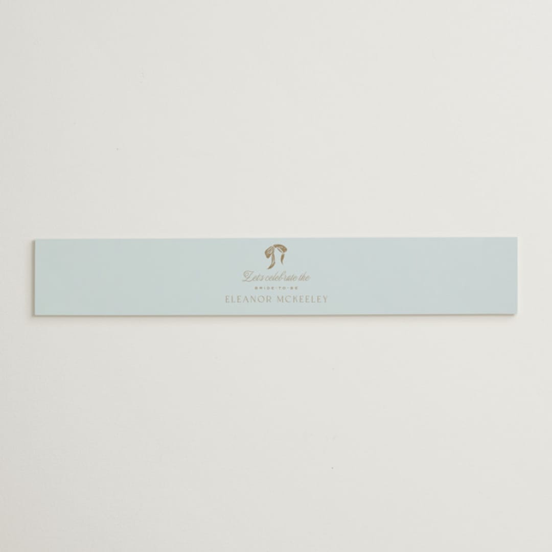"Ribbon Wreath" - Bridal Shower in Bluebell by Leah Bisch - Front