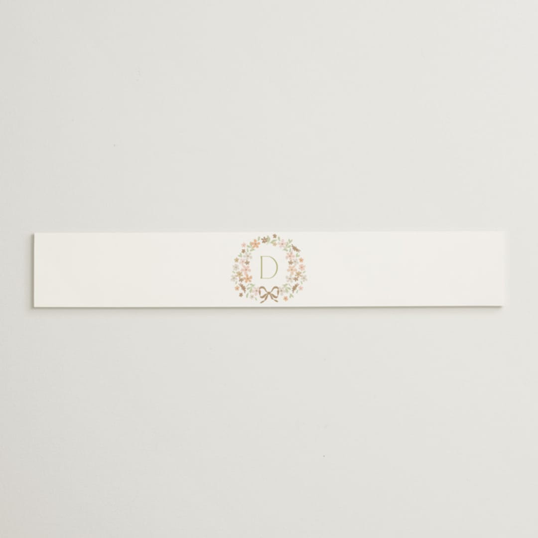 "garden monogram" - Bridal Shower in Leaf by Kristie Kern - Front
