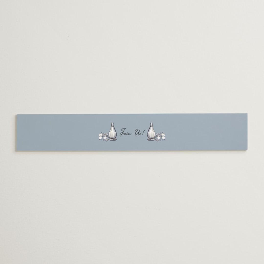 "Blue Chianti" - Bridal Shower in Powder Blue by Becky Nimoy - Front