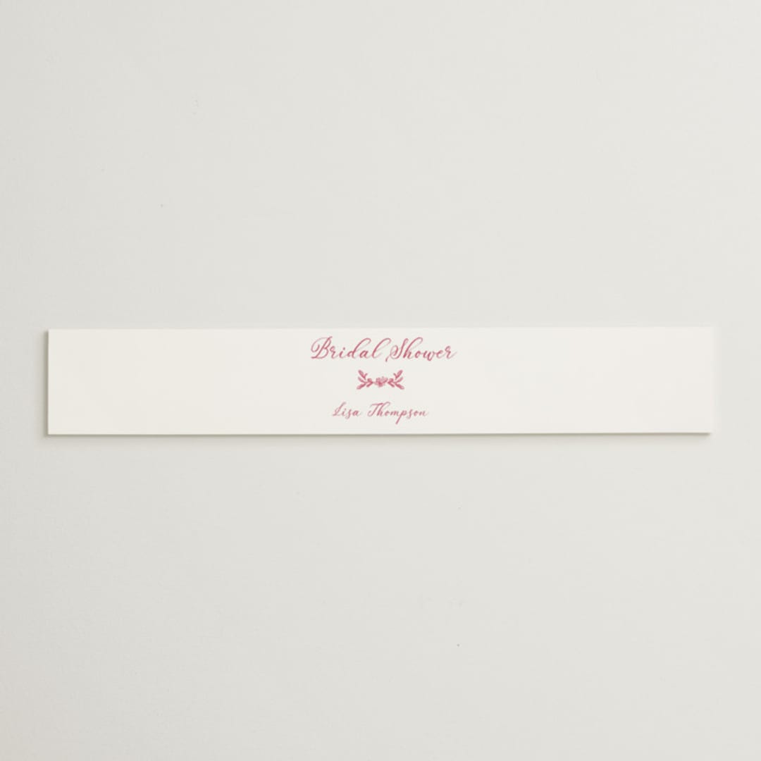 "Fun Cocktails" - Bridal Shower in Cranberry by Lucrecia Caporale - Front