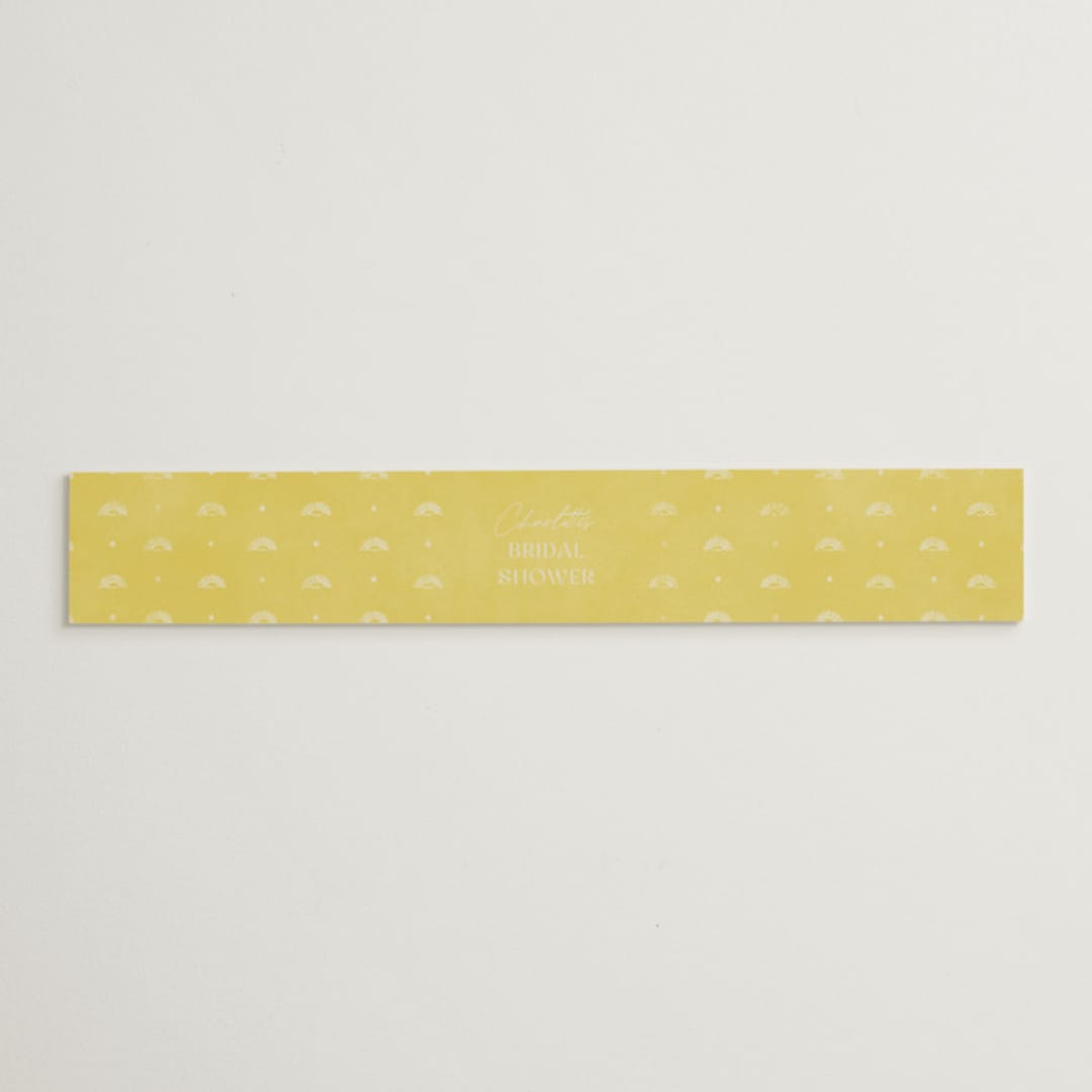 "Coastal Drift" - Bridal Shower in Caribbean Citrus by Pixel and Hank - Front