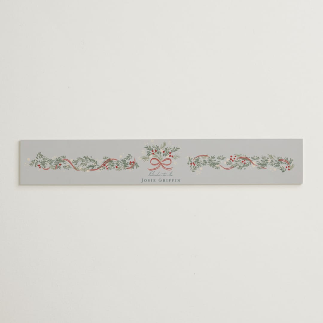 "festive garland" - Bridal Shower in Frost by Rebecca Durflinger - Front