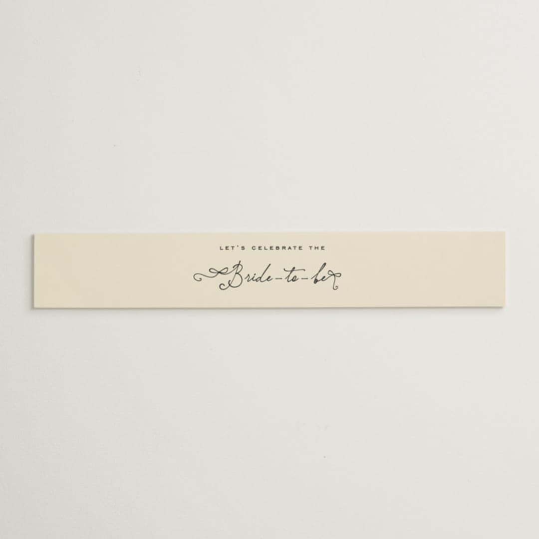 "Vintage Par-tea" - Bridal Shower in Sand by Creo Study - Front