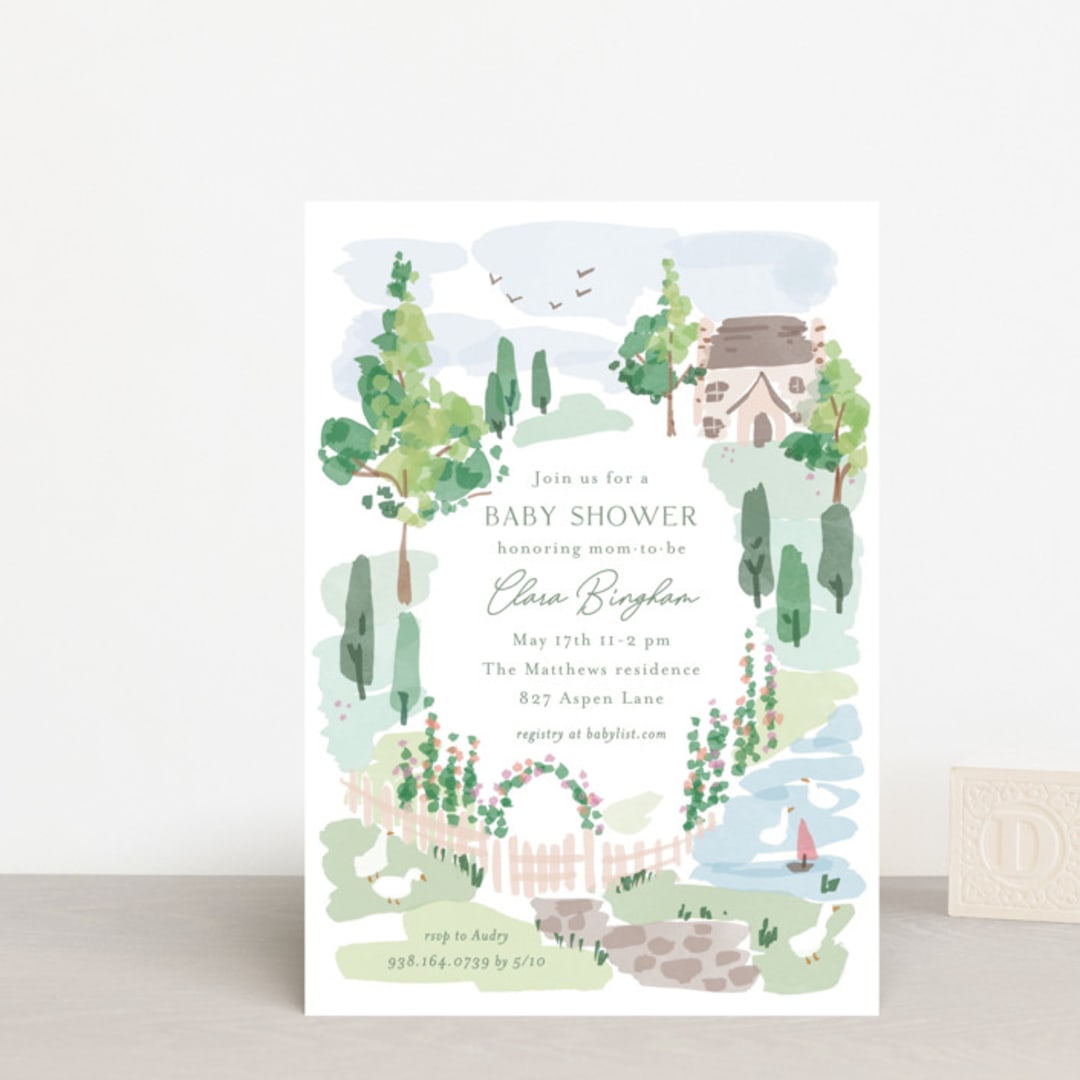"sweet countryside" - Baby Shower Invitations in Meadow by Rebecca Durflinger - Front
