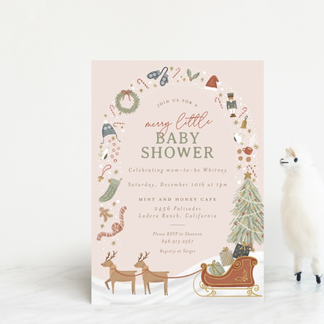"My Favorite Things" - Baby Shower Invitations in Gumdrop by Joanna Griffin - Front