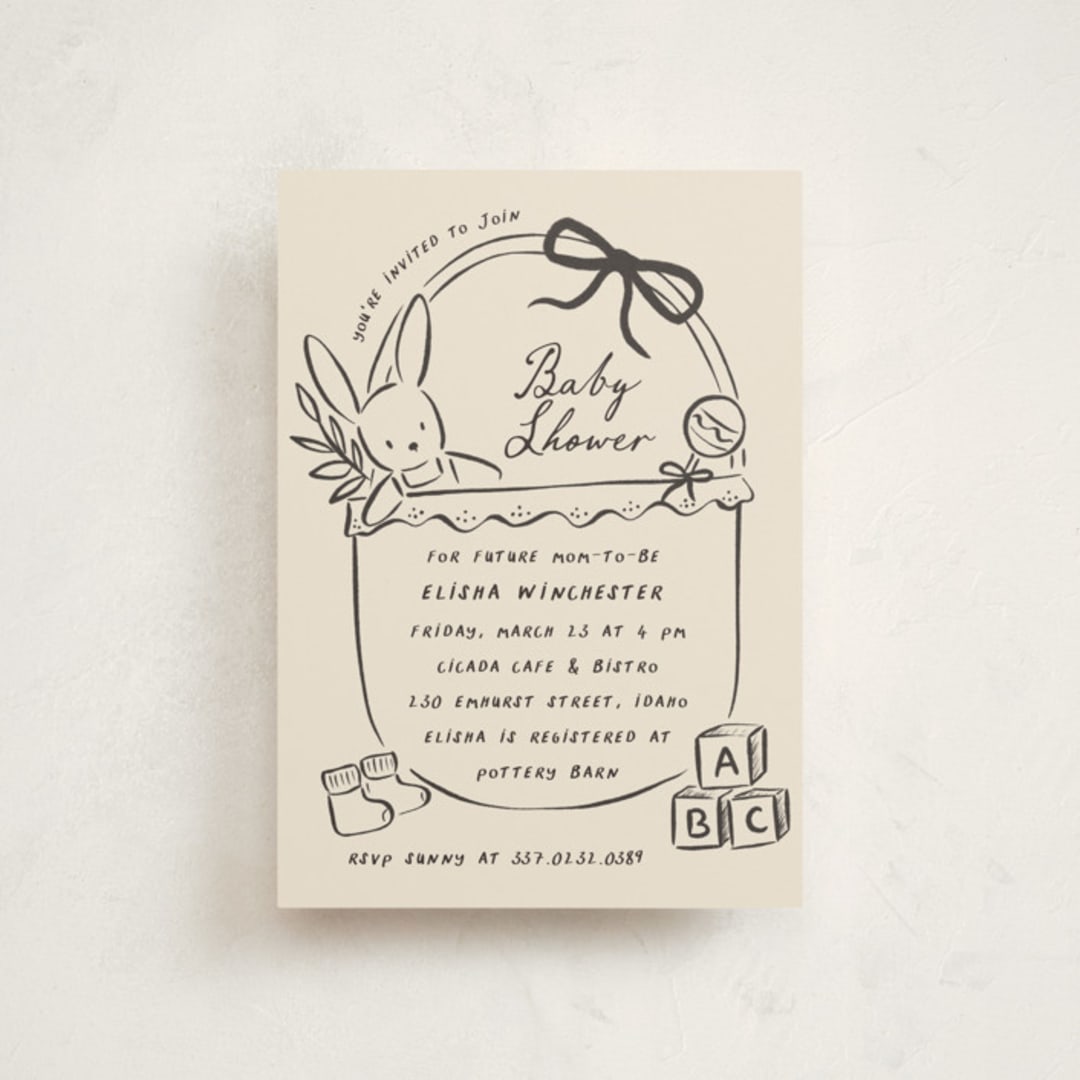 "bungeoppang" - Baby Shower Invitations in Bamboo by chocomocacino - Front