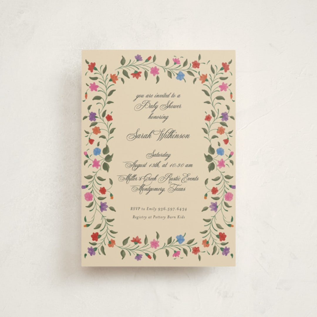 "Rotan" - Baby Shower Invitations in Summer by Deynaaz Daraei - Front