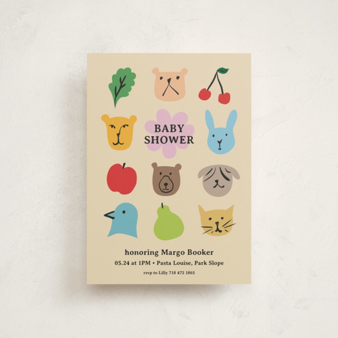 "Park Slope" - Baby Shower Invitations in Rainbow by Claire - Front