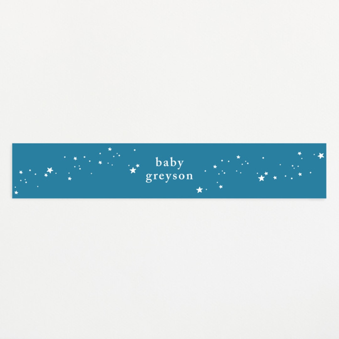 "Sea Adventure" - Baby Shower Belly Bands in Aqua by Snow and Ivy - Front