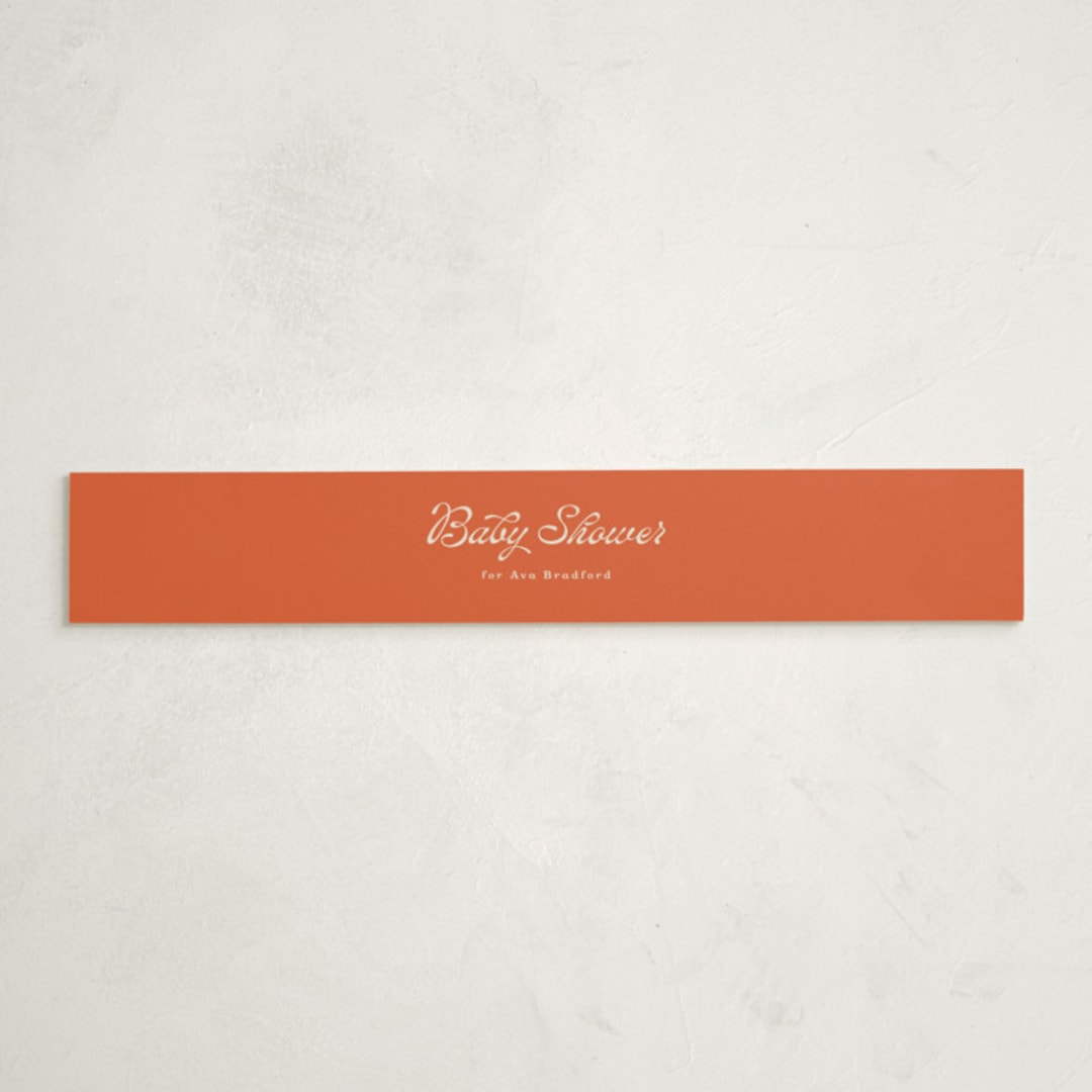 "Tulip" - Baby Shower Belly Bands in Peony by Lisa McLean - Front