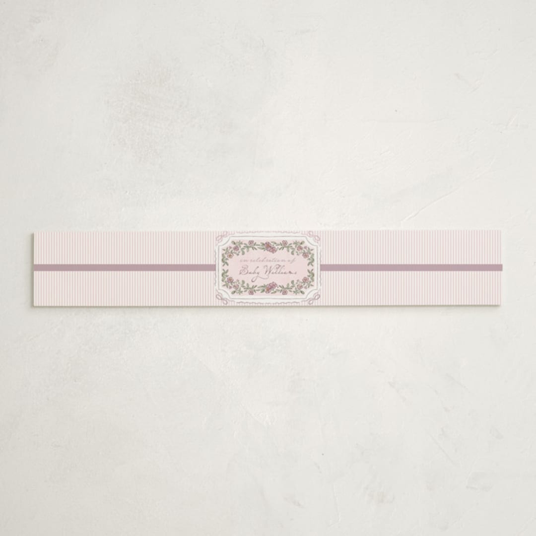 "Baby in Bloom." - Baby Shower Belly Bands in Heather by Jenna Holcomb - Front