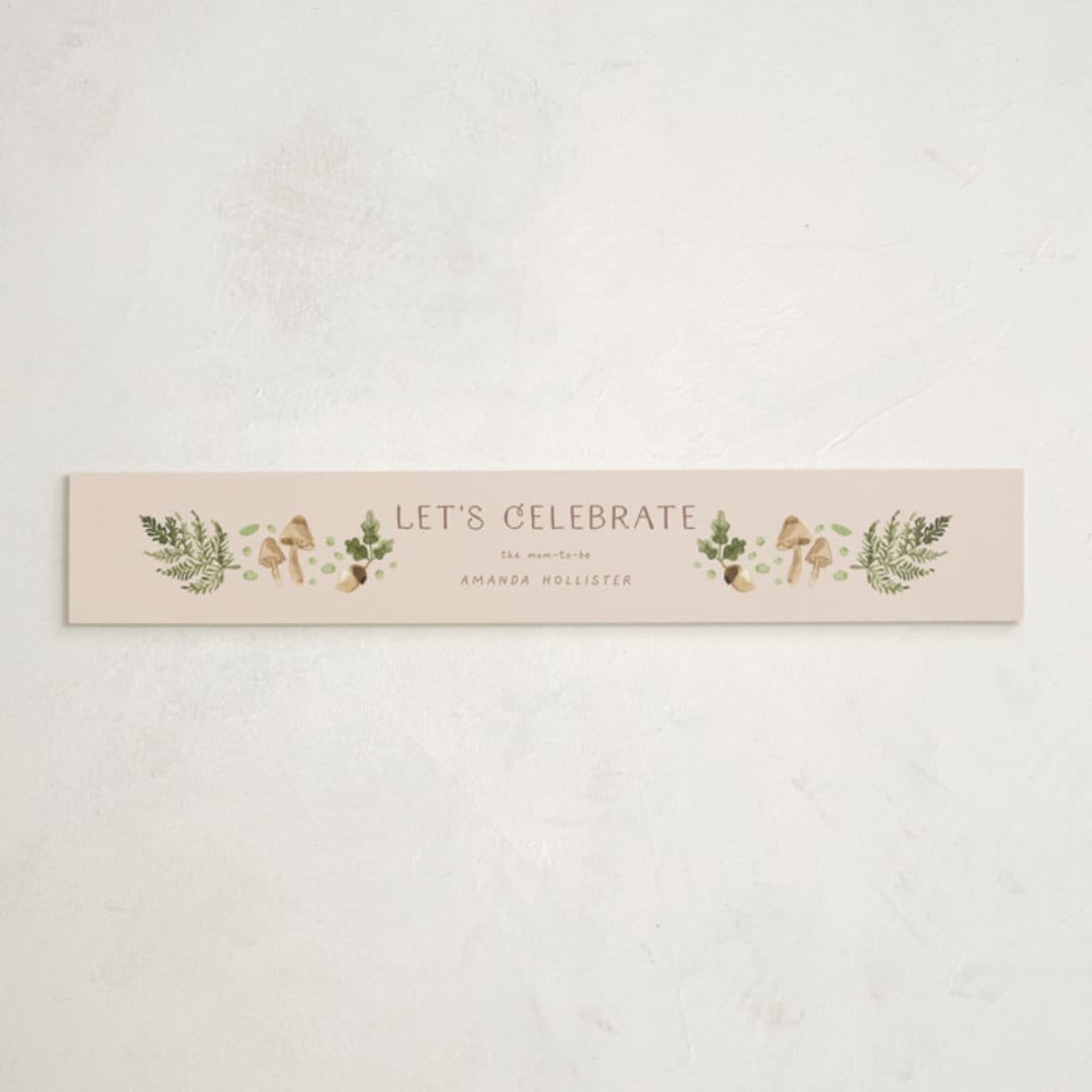 "Forest Baby Shower" - Baby Shower Belly Bands in Sand by frau brandt - Front