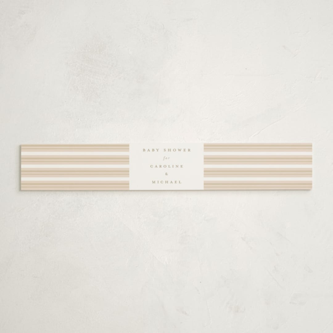 "Our Journey" - Baby Shower Belly Bands in Blush by Jennifer Holbrook - Front