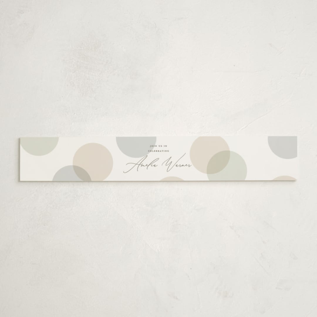 "Warner" - Baby Shower Belly Bands in Cloud by Pixel and Hank - Front
