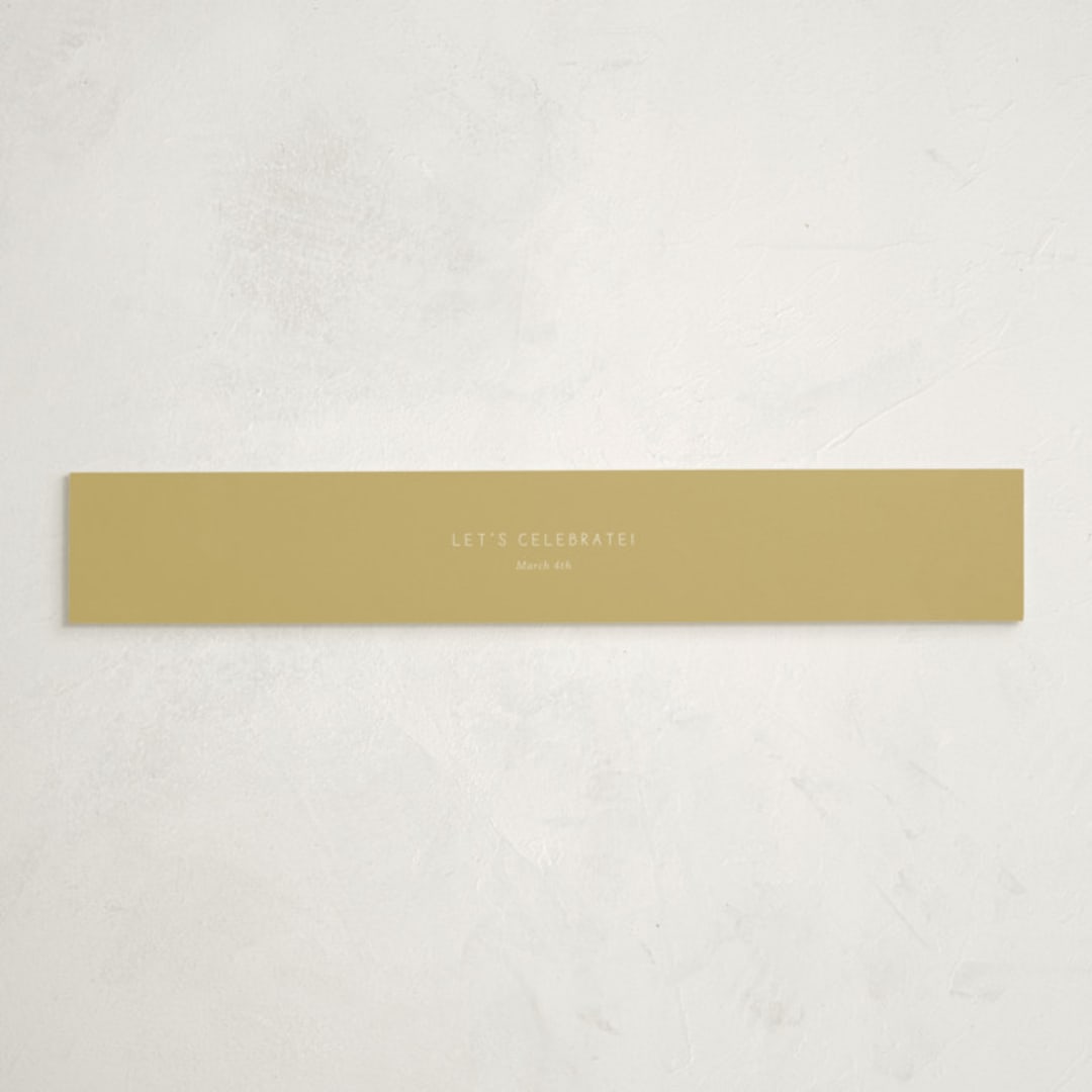 "Baby Makes Three" - Baby Shower Belly Bands in Cream by Kiersten Garner - Front