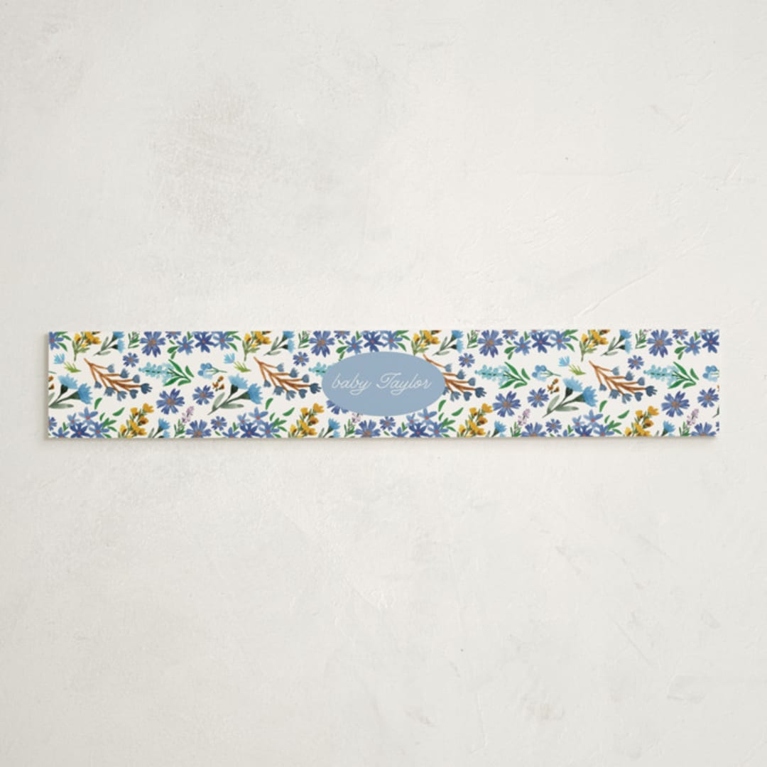 "Floral Moon" - Baby Shower Belly Bands in Moon Flower by Alethea and Ruth - Front