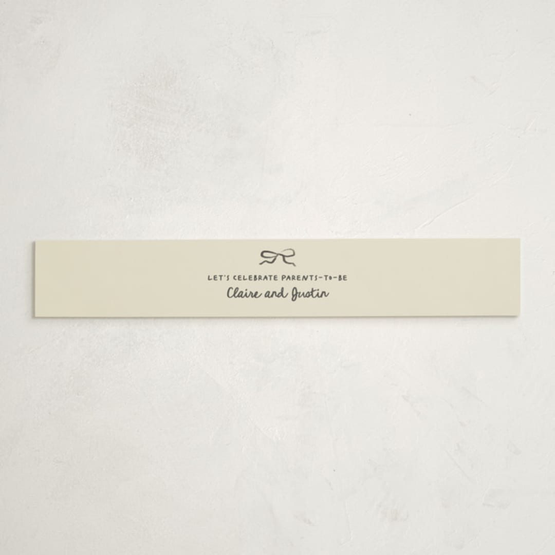 "Nesting era" - Baby Shower Belly Bands in Beetle by Creo Study - Front