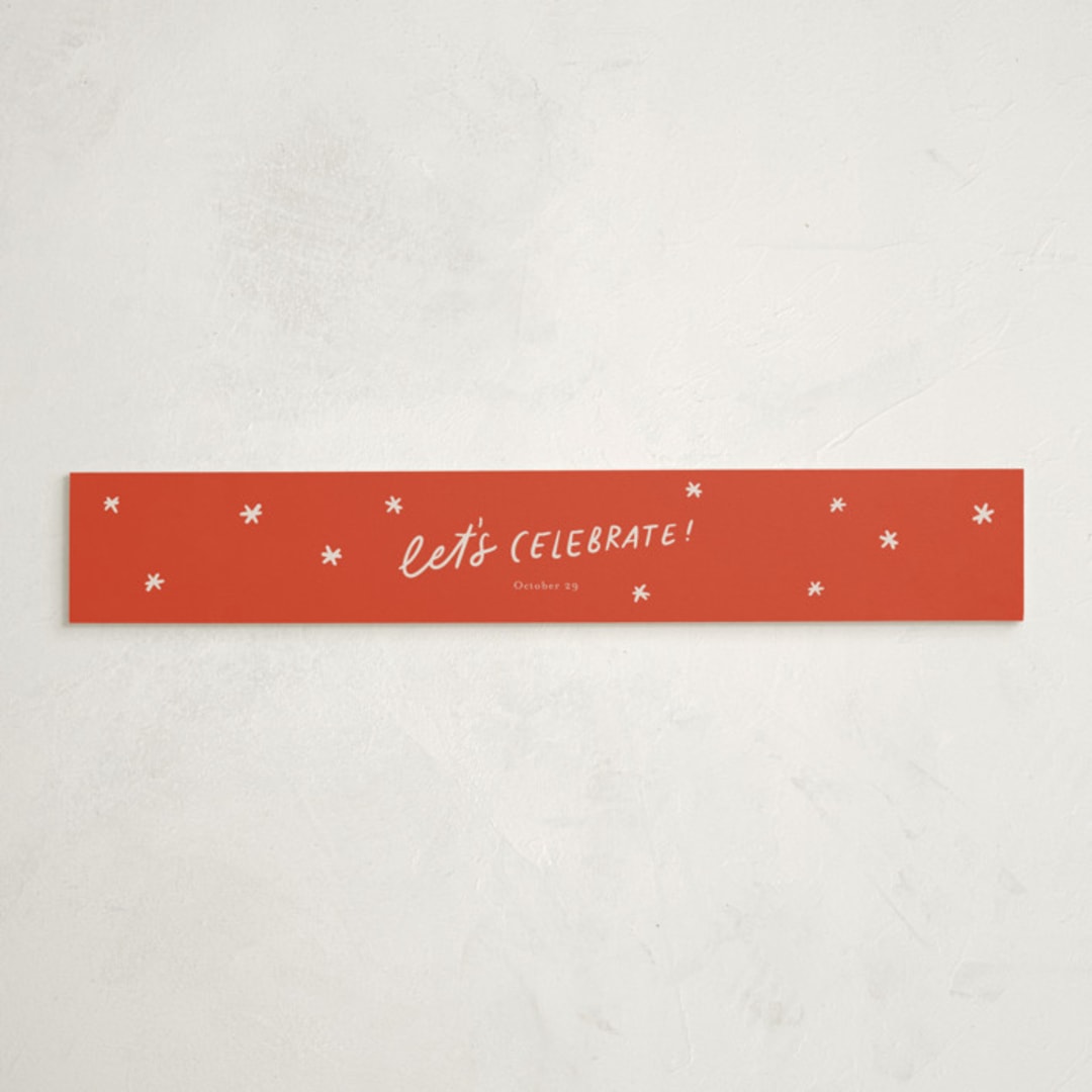 "Sprinkle Love And Joy" - Baby Shower Belly Bands in Sorbet by Abbigail Lim - Front