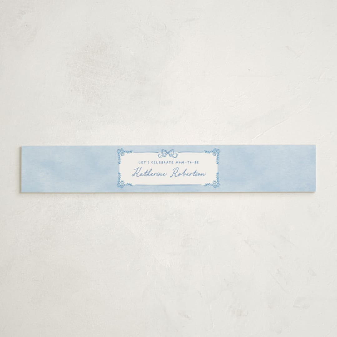 "Folk woodland" - Baby Shower Belly Bands in Sky by Creo Study - Front