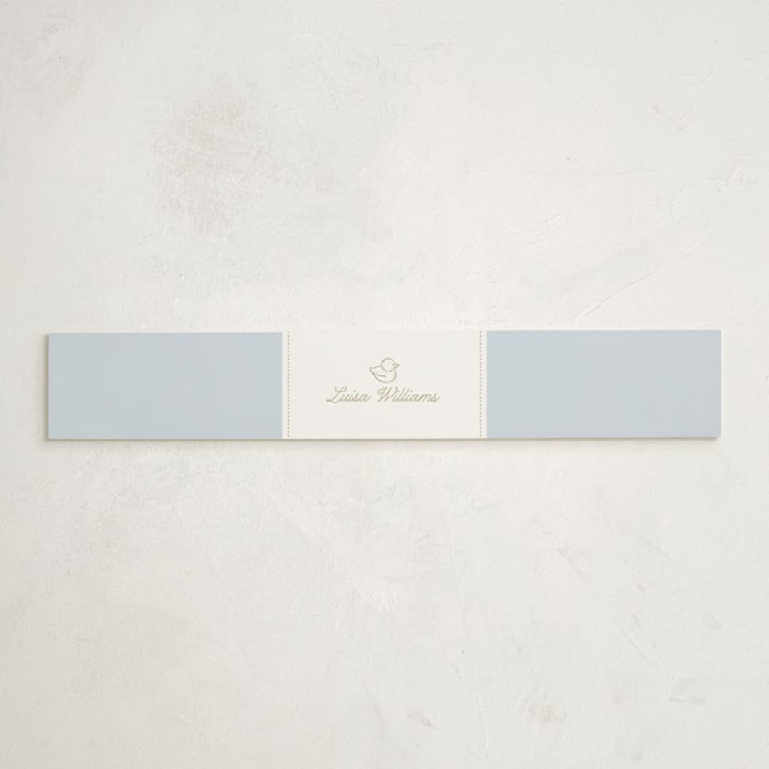 "Baby Duck" - Baby Shower Belly Bands in Hydrangea by Tamara Hilje - Front